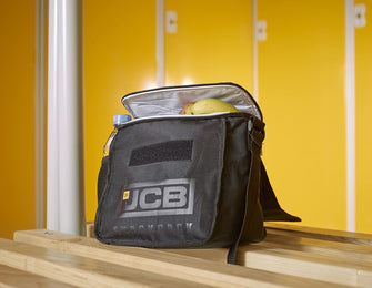 JCB - Cooler Bag - Black - Mens Lunch Box - 600 Denier Polyester Fabric - Thermal Bag, with Adjustable Handles - Stays Cool for Up to 7 Hours - Maximum Capacity of 9 litres