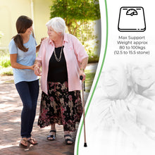 Black, Gold, Silver Luxury Ladies Engraved Etched Adjustable Walking Stick Cane with Soft Grip Gel Ergonomic Handle for Women - 25.5 – 35.5