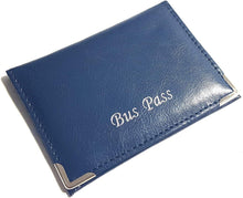 Leather Effect Grained PU Bus Pass Cover Holder with Zip up Coin Pocket