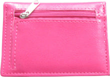 Leather Effect Grained PU Bus Pass Cover Holder with Zip up Coin Pocket