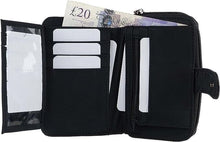 Ladies Black Nappa Leather Purse/Wallet by Lorenz Zip Around Zipper Gift Bag