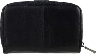 Ladies Black Nappa Leather Purse/Wallet by Lorenz Zip Around Zipper Gift Bag