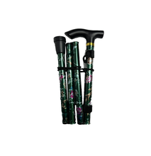 Marchet Ladies Fold able Lightweight Adjustable Walking Stick Cane with Soft Grip