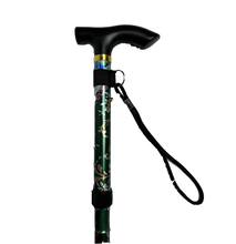 Marchet Ladies Fold able Lightweight Adjustable Walking Stick Cane with Soft Grip