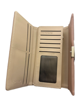 Womens RFID Luxury Real Leather Purse Multi Card Wallet Black Navy Pink Taupe