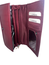 Womens RFID Luxury Real Leather Purse Multi Card Wallet Black Navy Pink Taupe