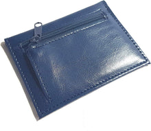 Leather Effect Grained PU Bus Pass Cover Holder with Zip up Coin Pocket