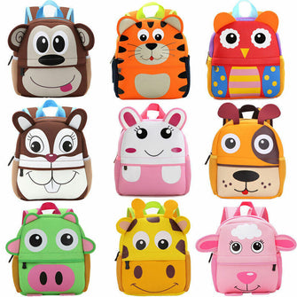 Toddler Kid Children Boy Girl 3D Cartoon Animal Backpack School Bag Rucksack