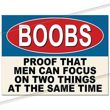 Metal Sign - B**bs Funny Man Cave Tin Metal Sign Hanging On Wall Farther Day Present. Small (15cm x 10cm)